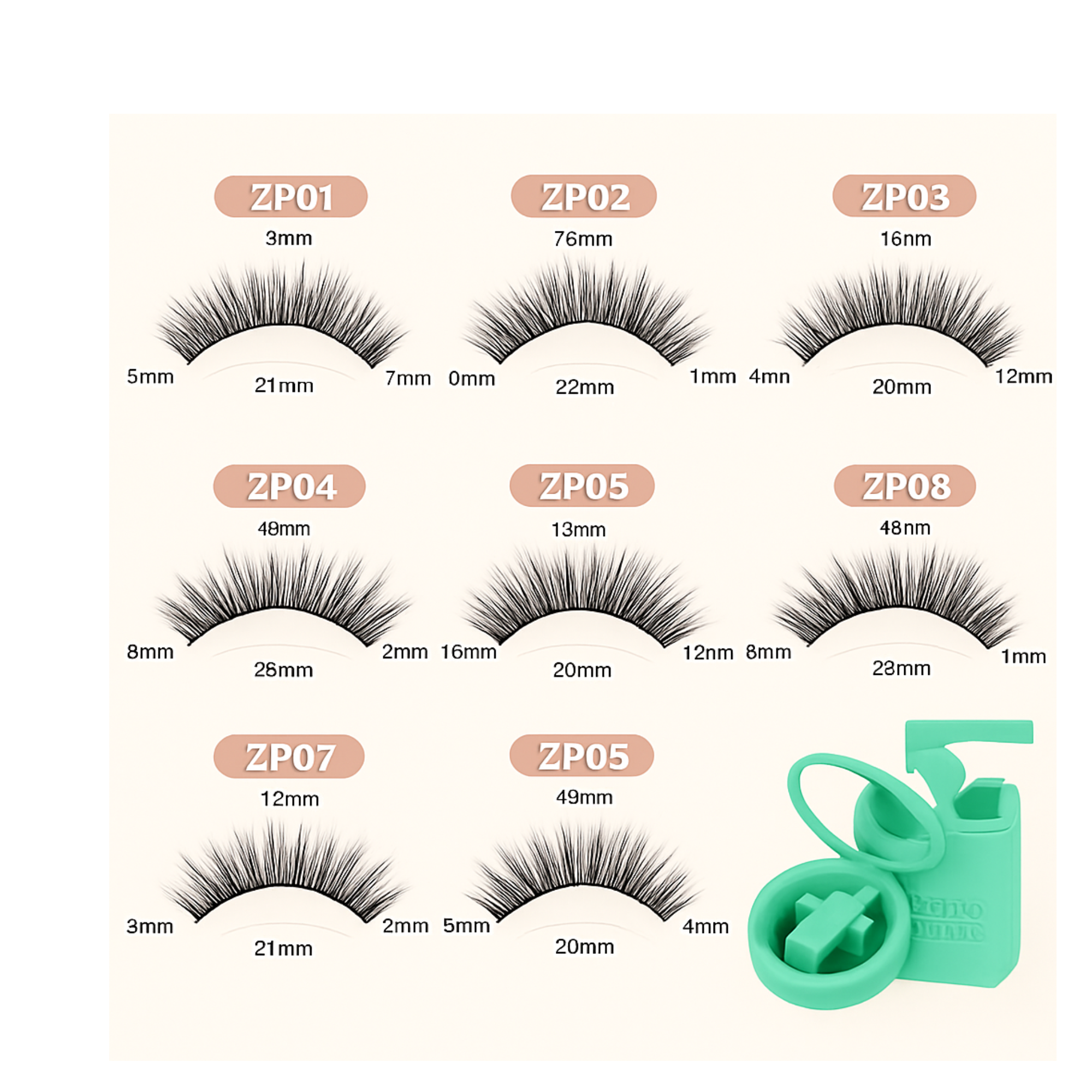 Magnetic Attachment Eyelash Set