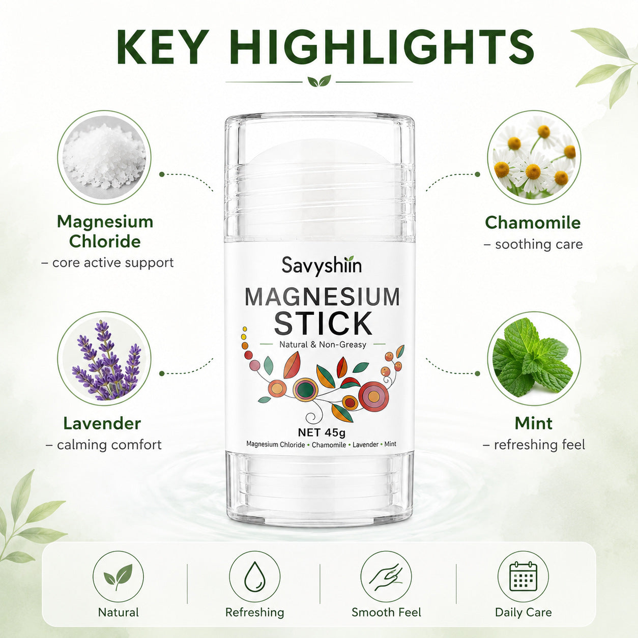 Magnesium Enriched Hydrating Skincare Stick