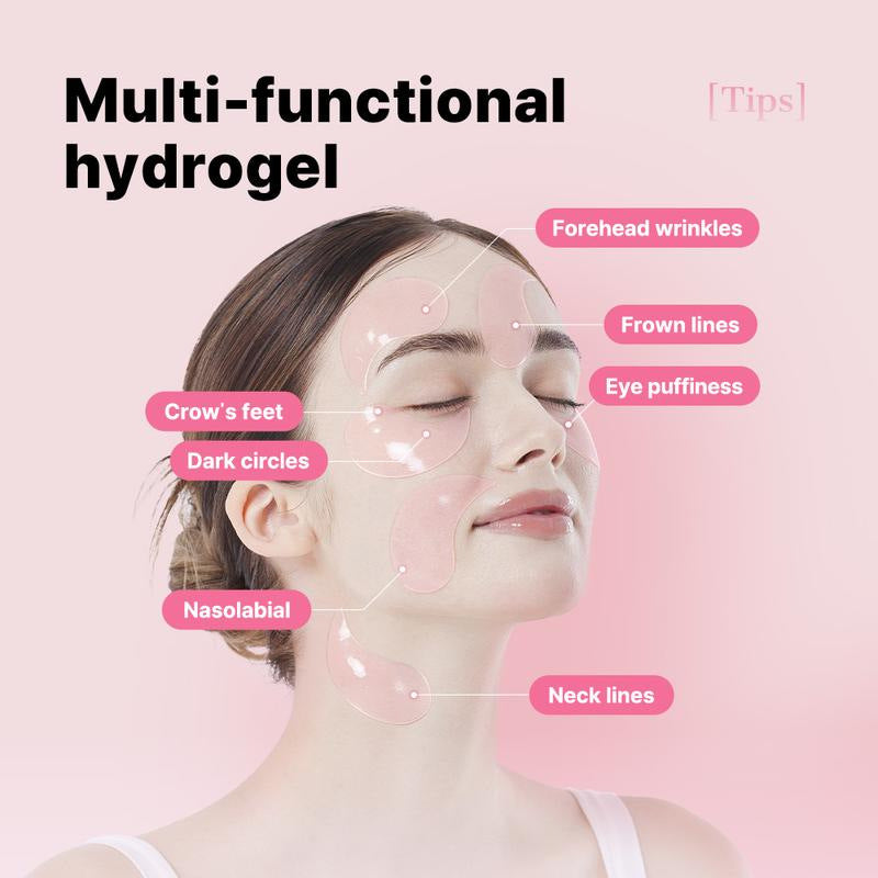 Peptide collagen hydrogel eye patches
