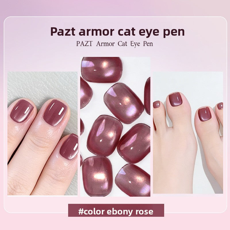 5-Color Cat-Eye Nail Polish Pen with Small Magnetic Beads